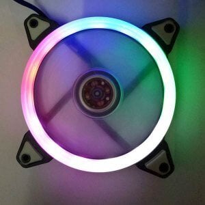 Ventilators Bandit 120 x 120 mm BP-FSRRRGB RGB LED varavīksnes gredzens, 4 pin Molex cena un informācija | Datora ventilatori | 220.lv