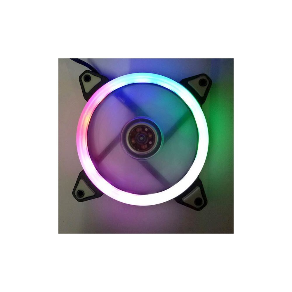 Ventilators Bandit 120 x 120 mm BP-FSRRRGB RGB LED varavīksnes gredzens, 4 pin Molex cena un informācija | Datora ventilatori | 220.lv