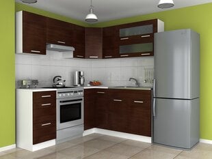 Stūra virtuves mēbeles ESTER-wenge cena un informācija | Virtuves komplekti | 220.lv