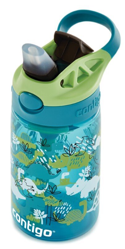 Bērnu dzērienu pudele Easy Clean Green Dino Boy CON2127479 cena un informācija | Ūdens pudeles | 220.lv