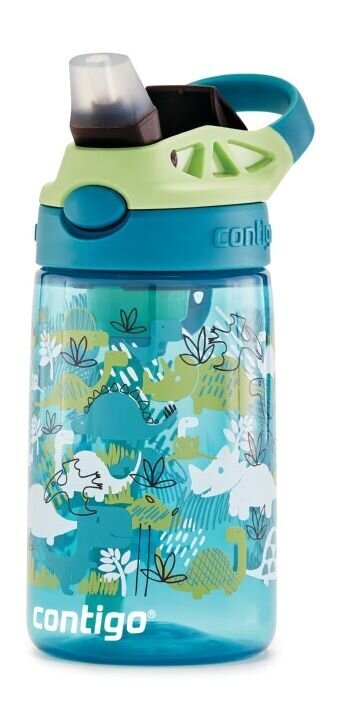 Bērnu dzērienu pudele Easy Clean Green Dino Boy CON2127479 cena un informācija | Ūdens pudeles | 220.lv