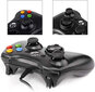 XBOX 360 spēļu panelis ar vibrāciju, melns ar vadu cena un informācija | Spēļu konsoles | 220.lv