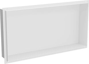 Mexen X-Wall-NR iebūvējams sienas plaukts, 60x30 cm, White cena un informācija | Vannas istabas aksesuāri | 220.lv
