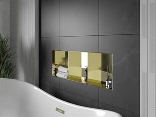 Mexen X-Wall-NR iebūvējams sienas plaukts 3l, 90x30 cm, Gold цена и информация | Аксессуары для ванной комнаты | 220.lv