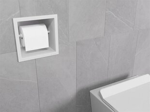 Mexen X-Wall-P zemapmetuma tualetes papīra turētājs, White cena un informācija | Vannas istabas aksesuāri | 220.lv
