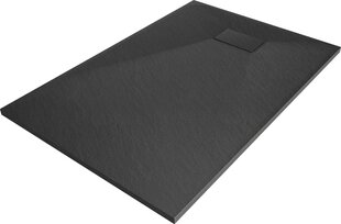 Прямоугольный душевой поддон Mexen Hugo SMC с сифоном, черный цвет, 130x70,80,90 см цена и информация | Душевые поддоны | 220.lv