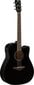 Elektroakustiskā ģitāra Yamaha FGX800C BLII cena un informācija | Ģitāras | 220.lv