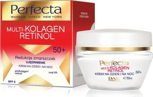 Sejas krēms nobriedušai ādai Perfecta Multi-Kolagen Retinol 50+ 50 ml cena un informācija | Sejas krēmi | 220.lv