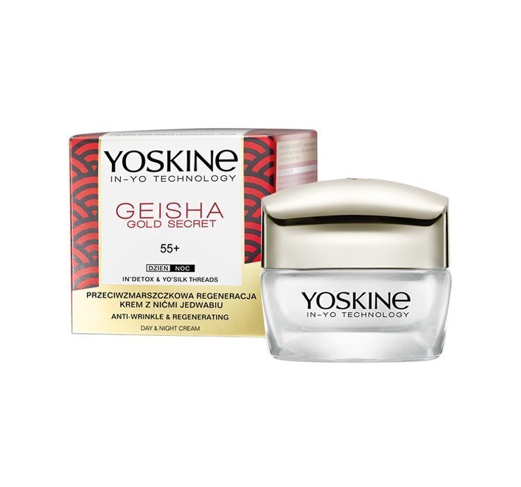 Sejas krēms nobriedušai ādai Yoskine Geisha Gold Secret 55+ 50 ml cena un informācija | Sejas krēmi | 220.lv