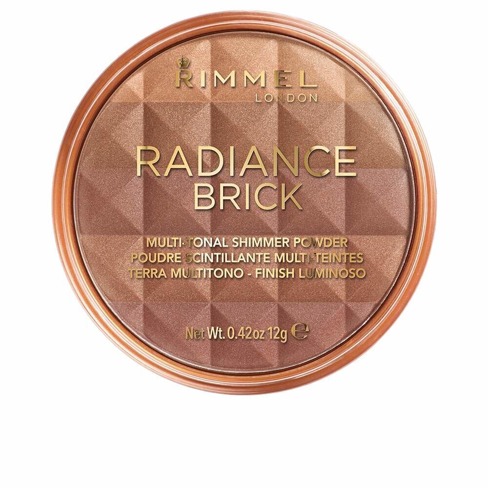 Kompaktais pūderis Rimmel Pressed Powder Radiance Brick Dark 003, 12 g cena un informācija | Grima bāzes, tonālie krēmi, pūderi | 220.lv