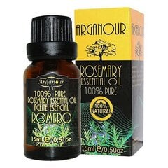 Rozmarīna ēteriskā eļļa Arganour Rosemary Essential Oil, 15 ml cena un informācija | Ēteriskās eļļas, kosmētiskās eļļas, hidrolāti | 220.lv