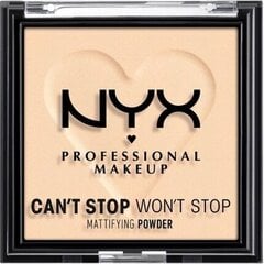 Компактные пудры NYX Can't Stop Won't Stop Light Medium (6 g) цена и информация | Пудры, базы под макияж | 220.lv