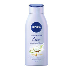 Ķermeņa losjons Nivea Coconut Lotion Oil & Monoi Oil, 400 ml cena un informācija | Ķermeņa krēmi, losjoni | 220.lv