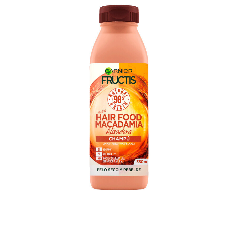 Iztaisnojošs šampūns Garnier fructis hair food macadamia, 350 ml цена и информация | Šampūni | 220.lv