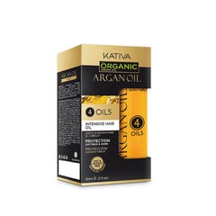 Matu eļļa Kativa Argan Oil 4 Oils Intense Hair Oil, 60 ml cena un informācija | Matu uzlabošanai | 220.lv