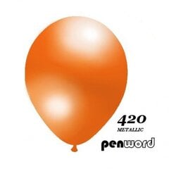 Baloni Metalic Penword, 100 gab., oranži cena un informācija | Baloni | 220.lv