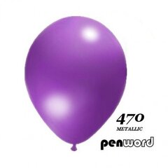 Metalic Penword baloni 100 gab. violeti cena un informācija | Baloni | 220.lv