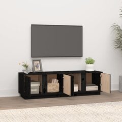 TV skapītis vidaXL, 140x40x40 cm, melns цена и информация | Тумбы под телевизор | 220.lv