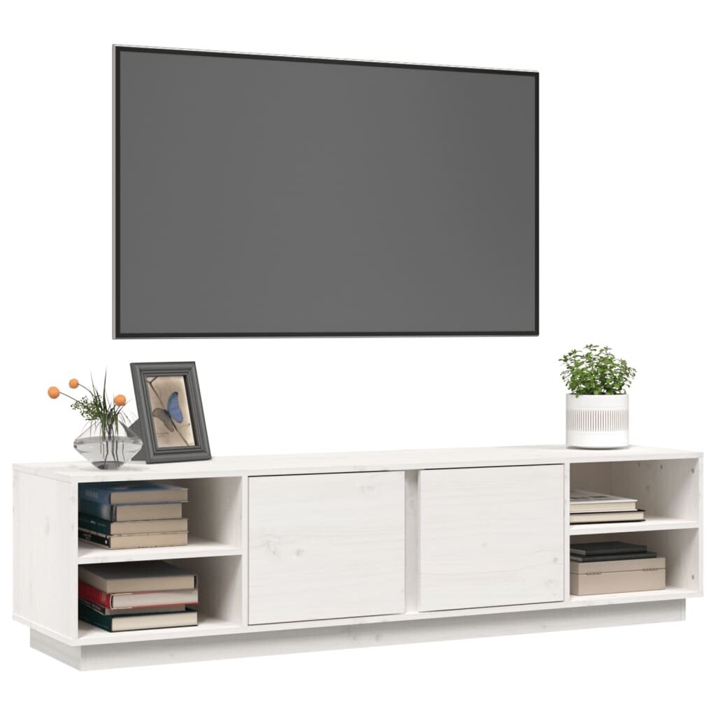 TV skapītis vidaXL, 156x40x40 cm, balts цена и информация | TV galdiņi | 220.lv