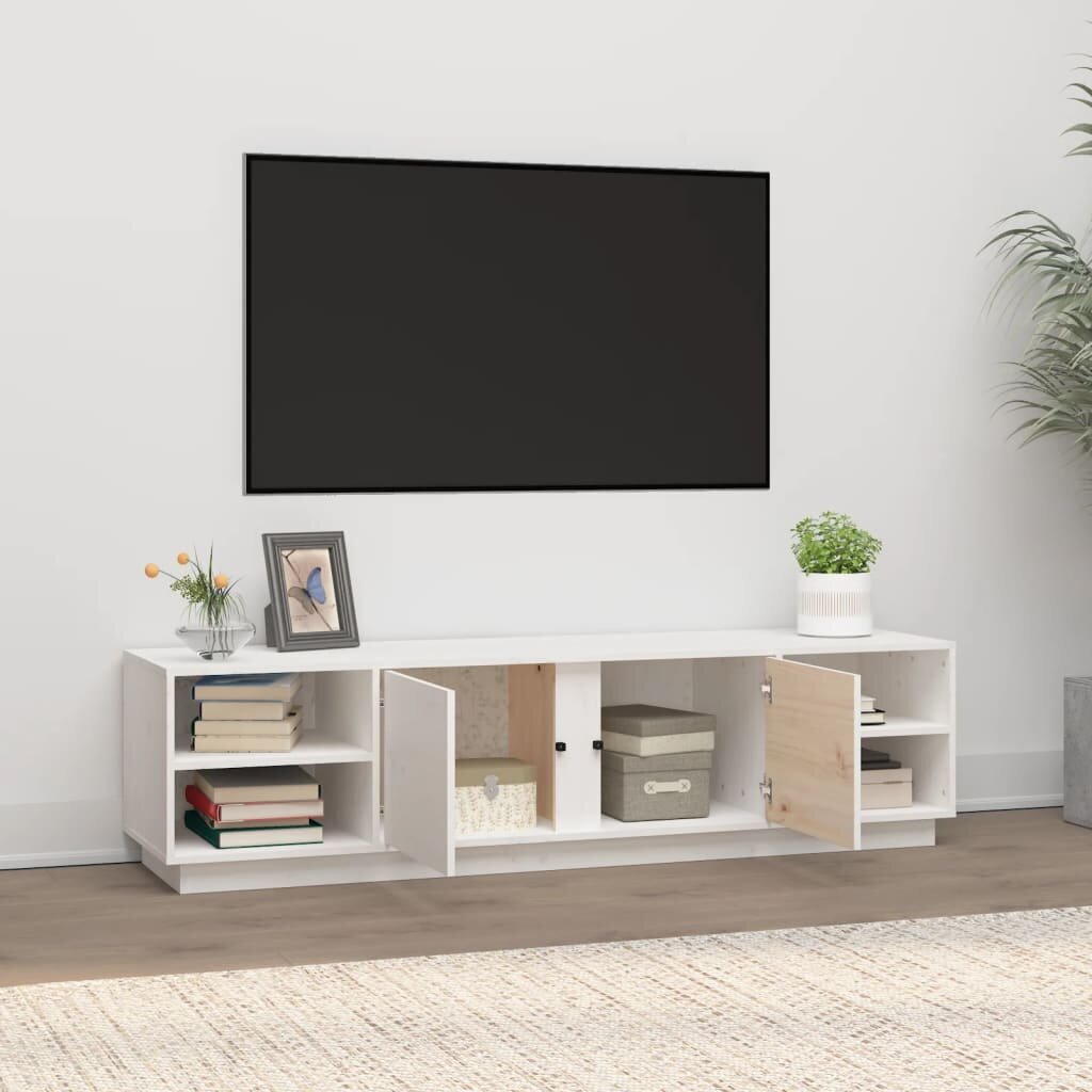 TV skapītis vidaXL, 156x40x40 cm, balts cena un informācija | TV galdiņi | 220.lv