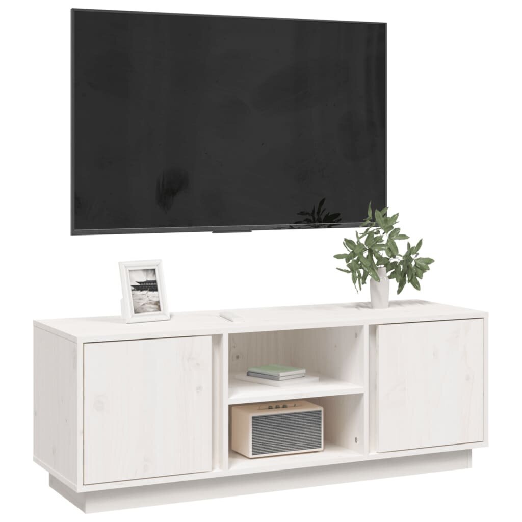 TV skapītis vidaXL, 110x35x40,5 cm, balts cena un informācija | TV galdiņi | 220.lv