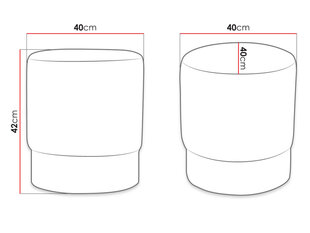 Tumba MATERTYNA XS-Magic Velvet 2217 cena un informācija | Sēžammaisi, pufi | 220.lv