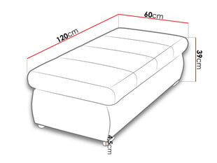 Sols Hercules large-ecoskóra Soft 017 (balta) + Lawa 05 cena un informācija | Sēžammaisi, pufi | 220.lv