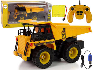 Самосвал с дистанционным управлением Builders, желтый цвет цена и информация | Игрушки для мальчиков | 220.lv