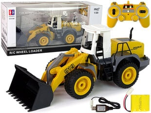 Attālināti vadāms ekskavators R/C Wheel Loader, dzeltens цена и информация | Игрушки для мальчиков | 220.lv