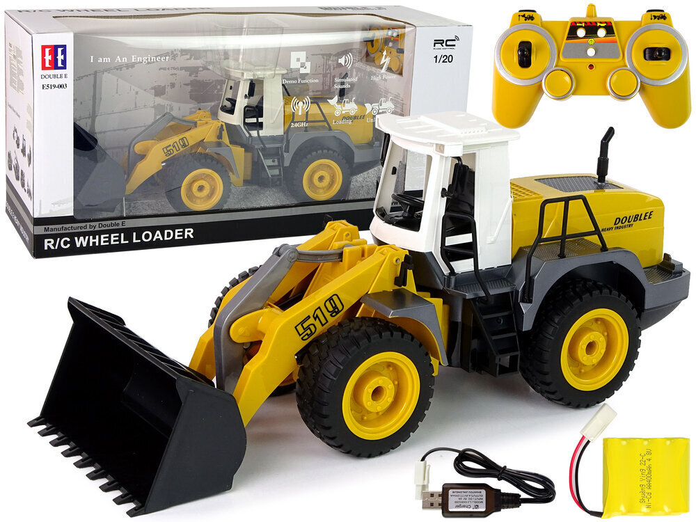 Attālināti vadāms ekskavators R/C Wheel Loader, dzeltens cena un informācija | Rotaļlietas zēniem | 220.lv