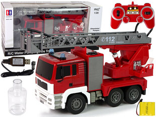Пожарный автомобиль с водяным насосом, дистанционно управляемый RC, красный цена и информация | Игрушки для мальчиков | 220.lv