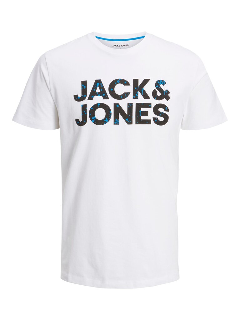 Jack & Jones bērnu t-krekls 12224104*03, balts 5715367474528 цена и информация | Zēnu krekli | 220.lv