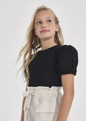 Детская футболка Mayoral, черный, 6046*16, 8445445718257 цена и информация | Рубашки для девочек | 220.lv