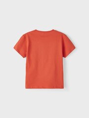 Name It Bērnu T-krekls 13213230*02, oranžs 5715320948479 cena un informācija | Zēnu krekli | 220.lv