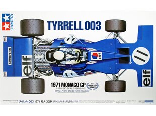 Tamiya - Tyrrell 003 1971 Monaco Grand Prix (with Photo Etched Parts), 1/12, 12054 cena un informācija | Konstruktori | 220.lv