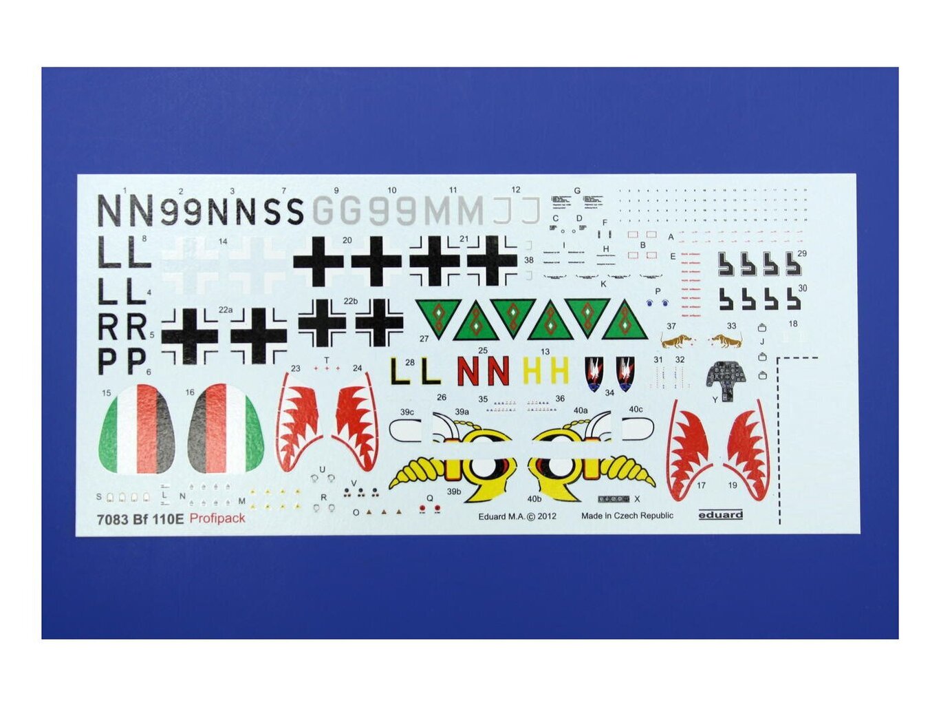 Eduard - Messerschmitt Bf 110E ProfiPACK, 1/72, 7083 cena un informācija | Konstruktori | 220.lv