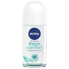 Dezodorants Nivea Deo Fresh Comfort Roll-on Deodorant, 50 ml cena un informācija | Dezodoranti | 220.lv
