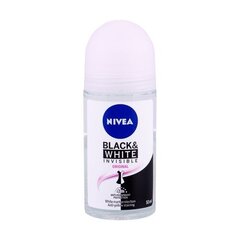 Nivea Invisible For Black & White 48h Antiperspirant Clear - Ball antiperspirant 50ml цена и информация | Дезодоранты | 220.lv