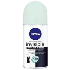 Nivea Invisible Fresh Black & White 48H Anti-Perspirant - Roll-on Anti-Perspirant 50ml цена и информация | Дезодоранты | 220.lv