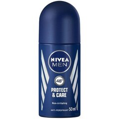 Dezodorants Nivea Protect & Care Roll-on Antiperspirant for Men, 50 ml cena un informācija | Dezodoranti | 220.lv