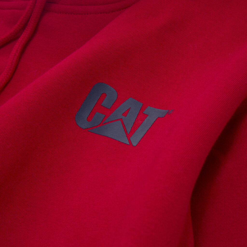 Vīriešu džemperis ar kapuci CAT 1910709, sarkans cena un informācija | Darba apģērbi | 220.lv
