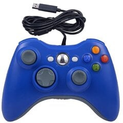 XBOX 360 spēļu panelis ar vibrāciju, zils ar vadu цена и информация | Игровые приставки | 220.lv