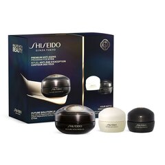Komplekts pret grumbām Shiseido Future Solution: nakts krēms, 15 ml + dienas krēms, 15 ml + acu un lūpu krēms, 17 ml cena un informācija | Sejas krēmi | 220.lv
