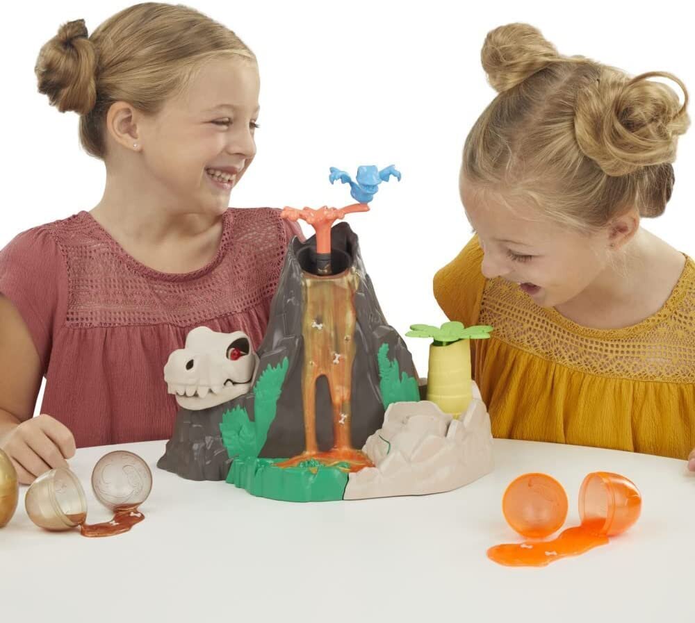 Play-Doh dinozauru salas lavas vulkāns Slime F1500 cena un informācija | Attīstošās rotaļlietas | 220.lv