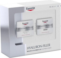 Komplekts Eucerin Hyaluron Filler: dienas krēms, 50 ml + nakts krēms, 50 ml cena un informācija | Sejas krēmi | 220.lv