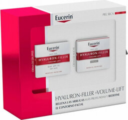 Komplekts Eucerin Facial Hyaluron-Filler Volume-Lif Dry Skin: dienas krēms, 50 ml + nakts krēms, 50 ml цена и информация | Наносите на чистую кожу лица. Подержите около 10-15 минут и смойте водой. | 220.lv