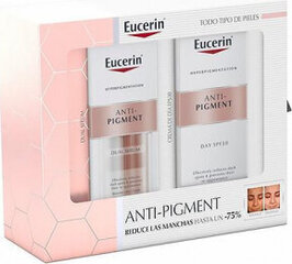 Komplekts Eucerin Anti-Pigment Dual: serums, 30 ml + dienas krēms Spf 30 цена и информация | Наносите на чистую кожу лица. Подержите около 10-15 минут и смойте водой. | 220.lv