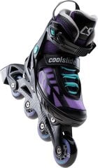 Regulējama izmēra skrituļslidas CoolSlide Wonton YG, izmērs 40-43, melnas/violetas цена и информация | Ролики | 220.lv