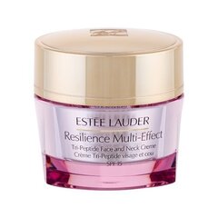 Dienas krēms Estee Lauder Resilience Multi-Effect Tri-Peptide Face & Neck SPF15, 50 ml cena un informācija | Sejas krēmi | 220.lv