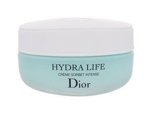 Увлажняющий крем для лица Dior Hydra Life Hydration Intense Sorbet Creme, 50 мл цена и информация | Наносите на чистую кожу лица. Подержите около 10-15 минут и смойте водой. | 220.lv